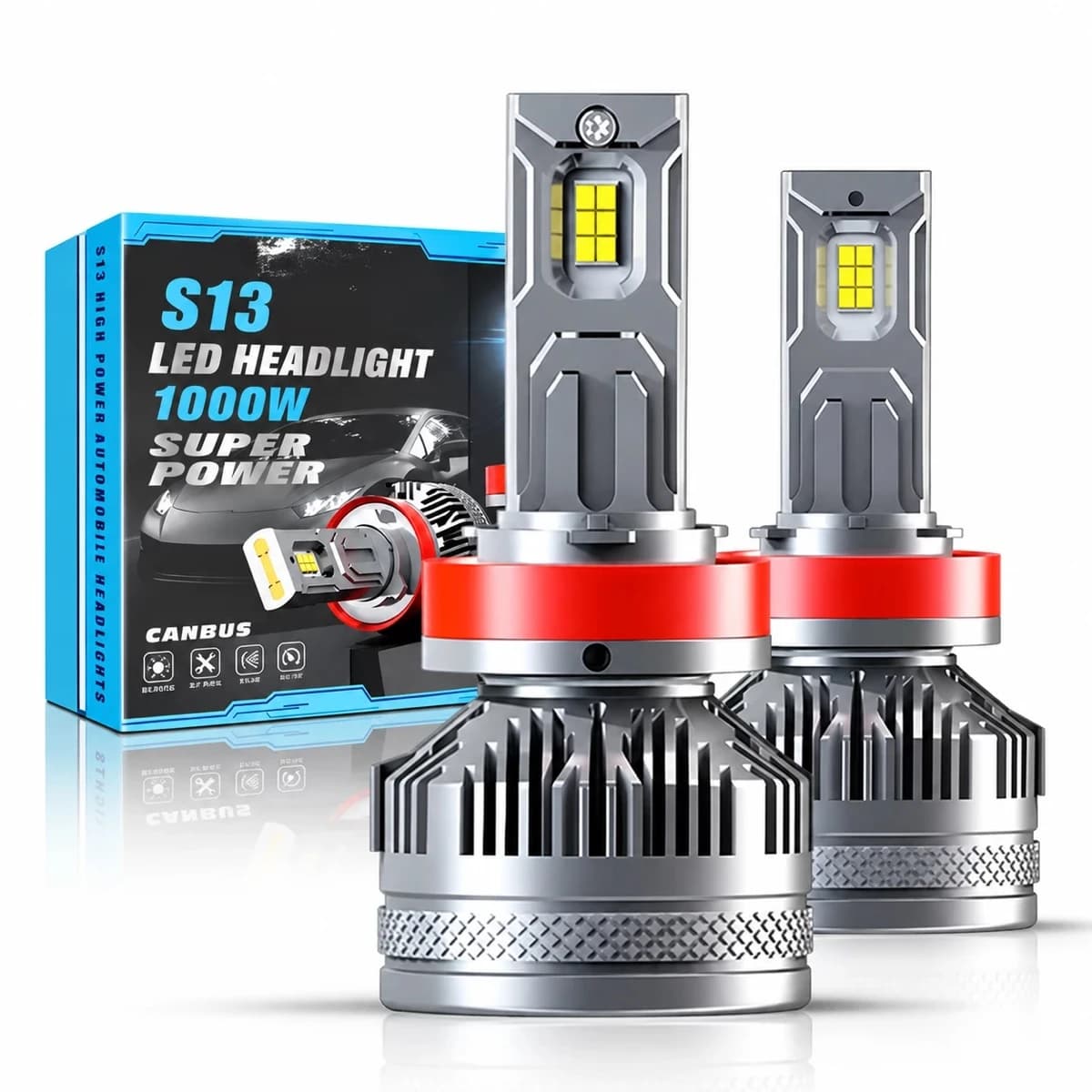 La paire de LED S13 et sa boîte